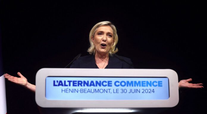 Πρώτες δηλώσεις της Μαρίν Λεπέν